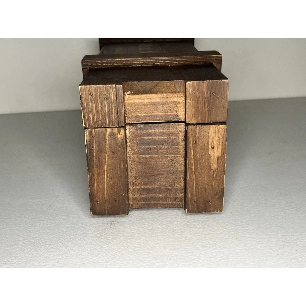 Mr And Mrs Wine Gift Box Wooden Rustic Wedding Favors 13 Inch X 3.5 Inch